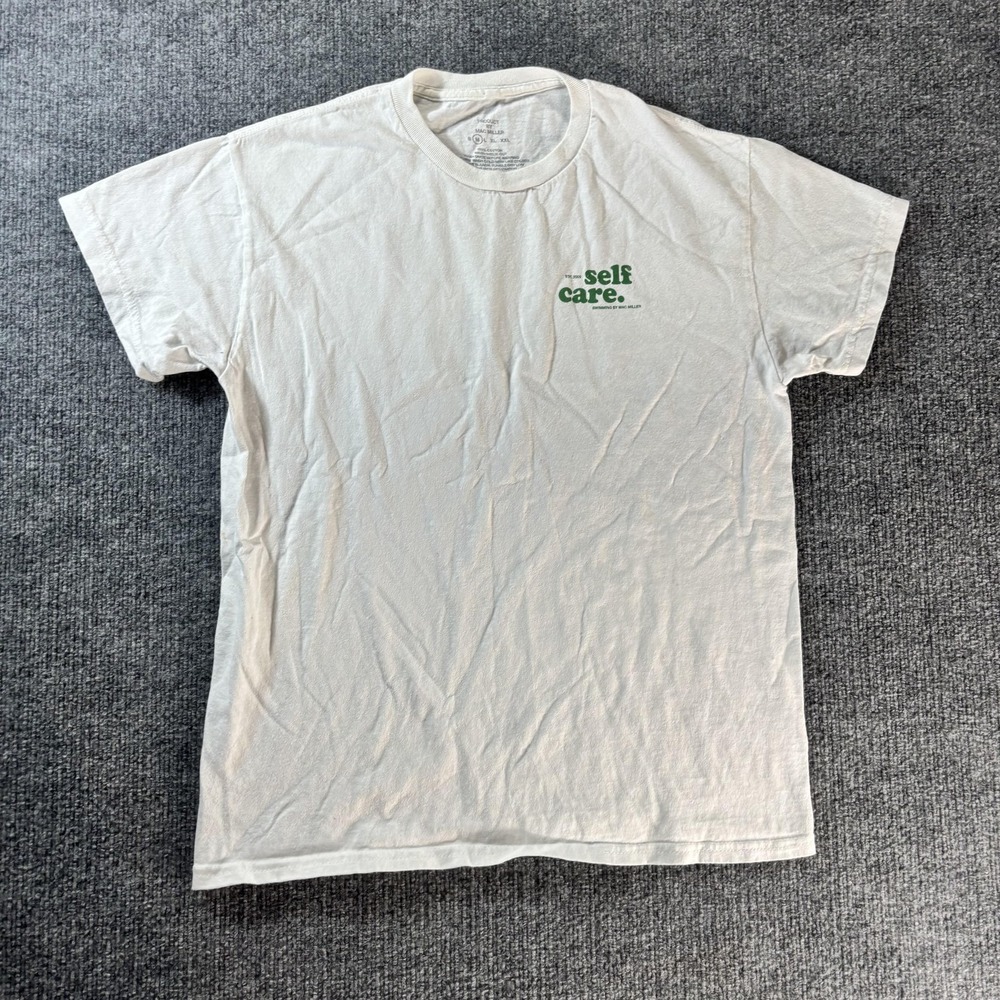 Mac Miller Shirt Mens Medium White Self Care Swimming Graphic Tee Music‎ Merch